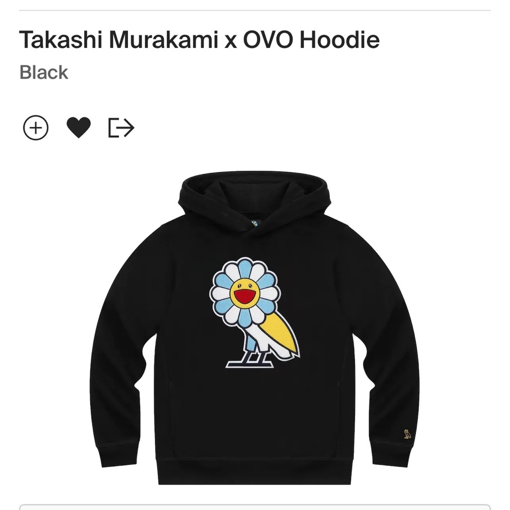Limited edition Takashi Murakami x OVO Hoodie